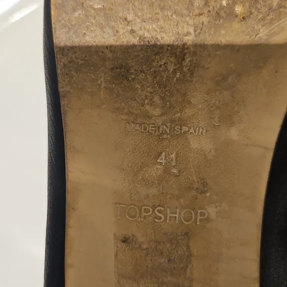 Black Leather Loafer Mules - 10.5 - Picture 4 of 4